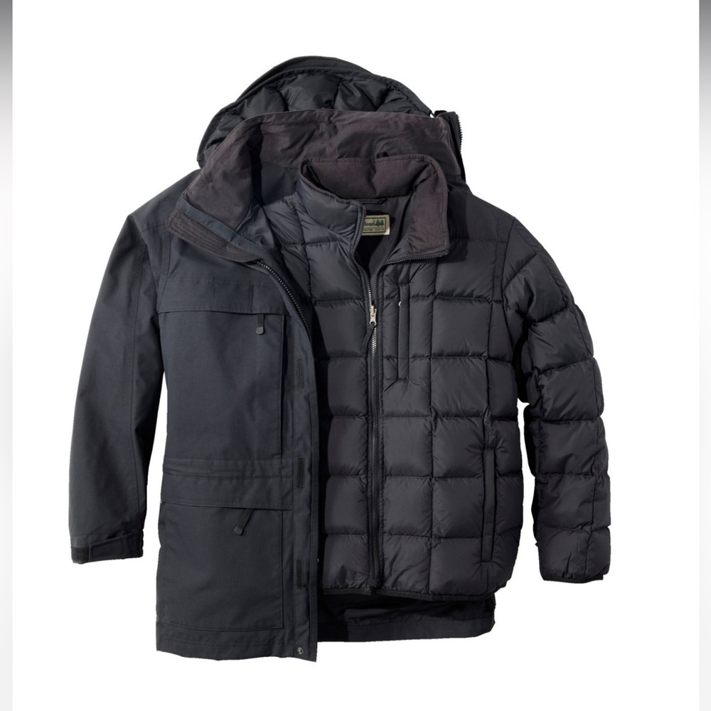 LL Bean Men’s Maine Warden 3-in-1 parka with goretex